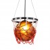 Creative Basketball Pendant E27 Support De Lampe Maison Loft Deco Plafonnier