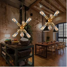 Plafonnier moderne lustre en cuivre lampe de salon lustre unique