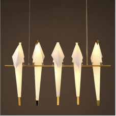 Lampadaires créatifs de lustre postmoderne (taille: 5 lampes)