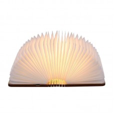 Lampe de lecture pliante, rechargeable par USB, lumière LED magnétique en bois, lumières décoratives, lampe de table, 