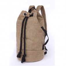 Toile Sacs à Dos Sacs bandoulière Femme Homme Sacs de Voyage Sacs à Dos Loisir Sacs de Plage Cabas de Fitness Sacs à Dos Sports et Plein air.(Marron)