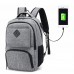 Sac à dos étudiant, Oxford en tissu Sac à dos scolaire Durable Voyage Sac à dos pour ordinateur portable avec port de charge USB Livre sac d'école Sac à dos pour hommes et femmes