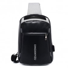 Sac à bandoulière anti-vol USB sac à bandoulière en bandoulière pour sac à dos léger et décontracté