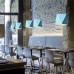 Iron Art LED Chandelier Simple Macaron Couleur Convient pour Salon Restaurant Chambre Chambre Chevet Chandelier Café Lampe