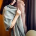 Écharpe Foulard Châle pour Femme Automne Hiver Chaude Douce Motif à Carreaux Surdimensionné avec Décoration Frange Simple Classique (190 * 65CM)