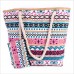 Sac de Plage Vacances Fourre-Tout Grand Avec Zip, ochette sac à Main Sac de Shopping Pour Femme et Filles (Éléphant )