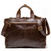 Sac bandoulière Ordinateur Cuir 15" Sac Porte-Document Grand Sac Homme Messager Marron