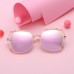 Lunettes de Soleil Polarisées Oeil de chat Cateye Modernes et Fashion Réfléchissantes UV400 Pour Femmes (envoyer étui à lunettes)