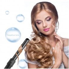 Fer à Boucler 6 en 1 avec LCD Ecran Boucleur Cheveux de 80-210°C Fer à Friser en Céramique avec Gant 